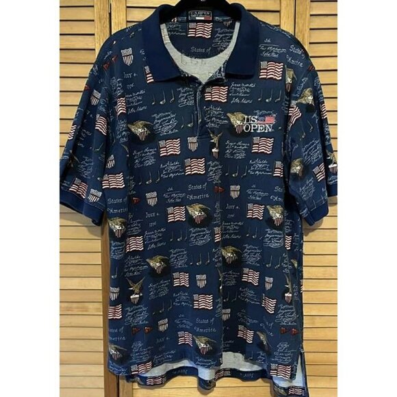 VINTAGE US Open Golf Polo Americana Shirt / CHARITY SALE - Picture 1 of 7
